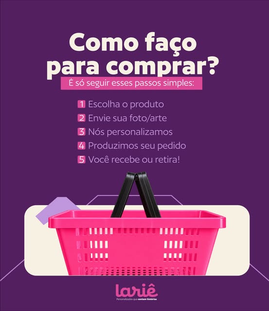 Publicação oficial da Lariê no Instagram